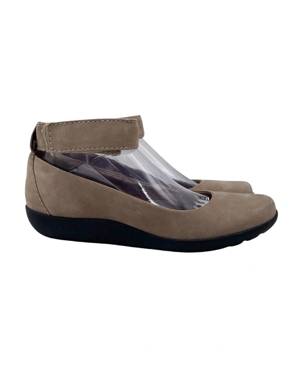 Clarks Collection Women's Medora Nina Ankle Strap Comfort Flats Shoes Size 8